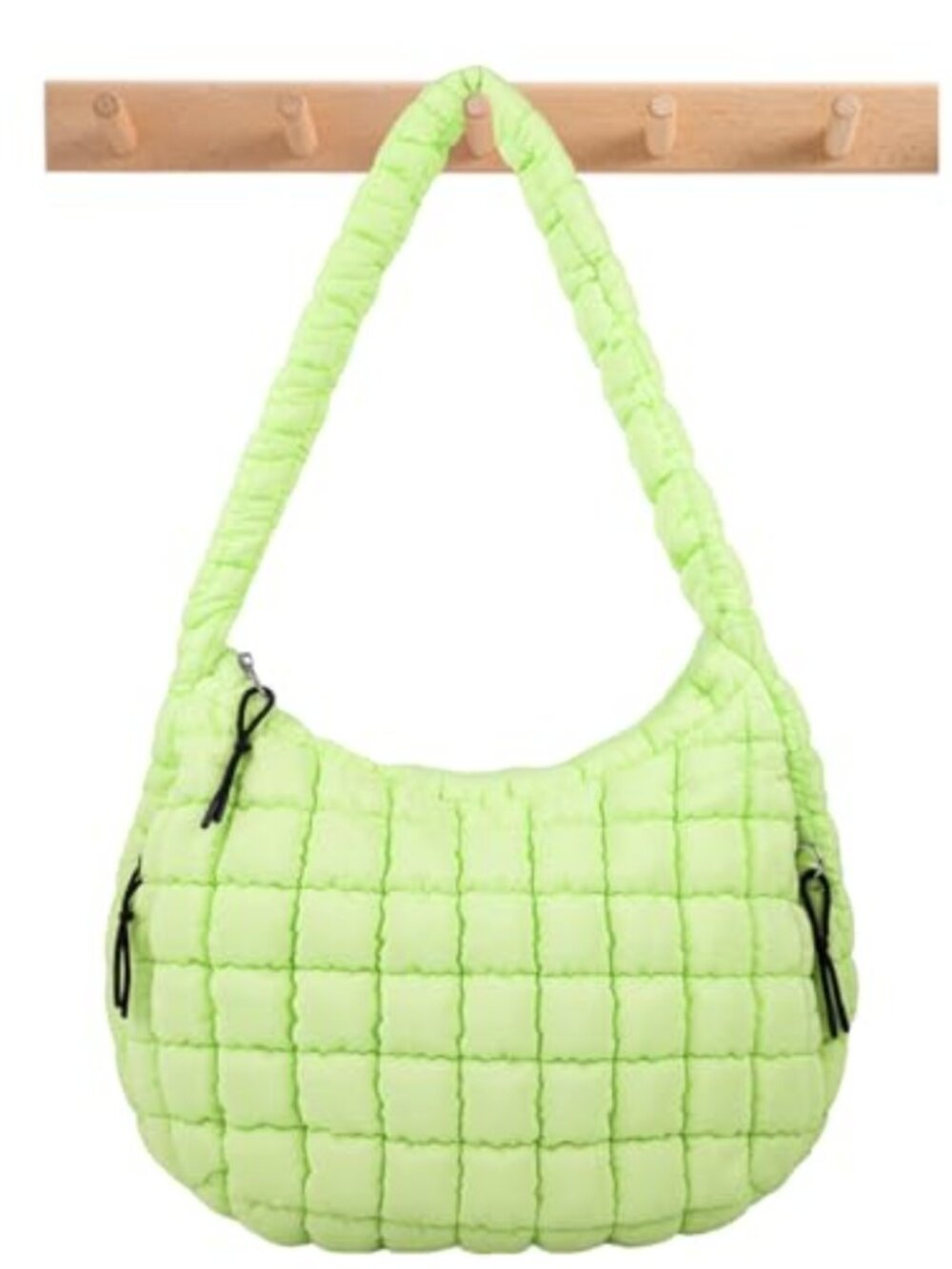 Quilted Puffer Tote Bag Nylon Crossbody Shoulder Hobo Handbag Travel Carryall